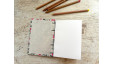 Carnet de croquis format A6 portrait - Branches fleurs roses