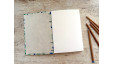 Carnet de croquis format A5 portrait - Branches fleurs bleues