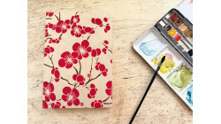 Carnet d’aquarelle A5 fait main – Papier Fabriano Artistico - Couverture en papier lokta