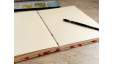 Carnet d’aquarelle A5 fait main – Papier Fabriano Artistico - Couverture en papier lokta