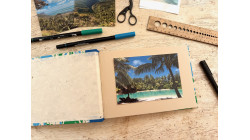 Album photos format A5 paysage - Oiseaux bleus
