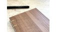 Carnet de notes format B6 - Reliure copte - Bois marron