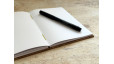 Carnet de notes format B6 - Reliure copte - Bois marron