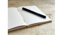 Carnet de notes format B6 - Reliure copte - Bois clair