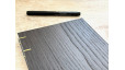 Carnet de notes format A5 - Reliure copte - Bois foncé