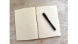 Carnet de notes format A5 - Reliure copte - Bois foncé