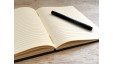 Carnet de notes format A5 - Reliure copte - Bois foncé