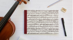 Carnet de partition personnalisable fait main | Cahier de musique