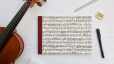 Carnet de partition personnalisable fait main | Cahier de musique
