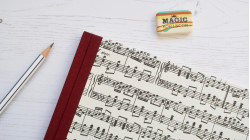 Carnet de partition personnalisable fait main | Cahier de musique