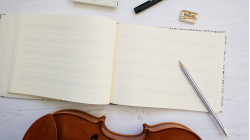 Carnet de partition personnalisable fait main | Cahier de musique