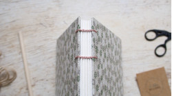 Carnet aquarelle carré personnalisable fait main - 15x15 - Papier Arches 300g