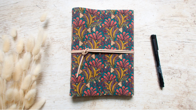 Carnet de notes A5 – couverture en liège | L’atelier Reliure