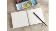 Détail du papier Arches 300g grain fin pour aquarelle.