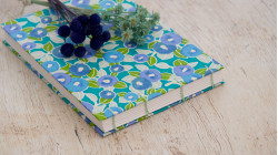 Carnet de croquis A5 paysage personnalisable – reliure copte, fait main