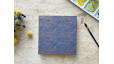 Carnet aquarelle carré Découverte 5 papiers couverture en papier japonais bleu nuit