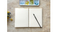 Carnet d’aquarelle A5 fait main – Papier Fabriano Artistico - Lokta Mikado jaune | L’atelier Reliure