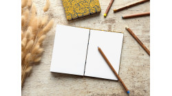 Carnet de croquis A6 fait main — Reliure copte, papier lokta | L'Atelier Reliure
