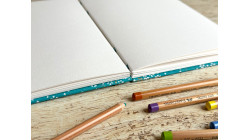 Carnet de croquis A5 fait main — Reliure copte, papier japonais | L'Atelier Reliure