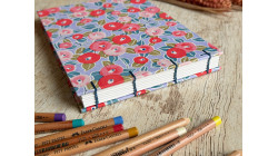 Carnet de croquis A5 fait main — Reliure copte, papier japonais | L'Atelier Reliure