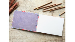 Carnet de croquis A5 fait main — Reliure copte, papier japonais | L'Atelier Reliure