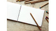 Carnet de croquis A5 fait main — Reliure copte, papier japonais | L'Atelier Reliure