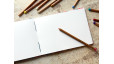 Carnet de croquis A5 fait main — Reliure copte, papier japonais | L'Atelier Reliure