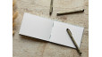 Carnet de croquis A6 fait main — Reliure copte, papier japonais | L'Atelier Reliure