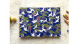 Carnet de croquis A5 paysage reliure copte fait main Grues pins japonais glycines