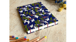 Carnet de croquis A5 fait main — Reliure copte, papier japonais | L'Atelier Reliure