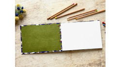 Carnet de croquis A5 fait main — Reliure copte, papier japonais | L'Atelier Reliure
