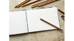 Carnet de croquis A5 fait main — Reliure copte, papier japonais | L'Atelier Reliure