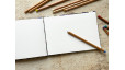 Carnet de croquis A5 fait main — Reliure copte, papier japonais | L'Atelier Reliure