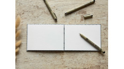 Carnet de croquis A6 fait main — Reliure copte, papier japonais | L'Atelier Reliure