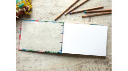 Carnet de croquis A5 fait main — Reliure copte, papier japonais | L'Atelier Reliure