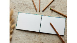 Carnet de croquis A6 fait main — Reliure copte, papier japonais | L'Atelier Reliure
