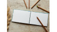 Carnet de croquis A6 fait main — Reliure copte, papier japonais | L'Atelier Reliure