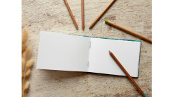 Carnet de croquis A6 fait main — Reliure copte, papier japonais | L'Atelier Reliure