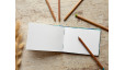 Carnet de croquis A6 fait main — Reliure copte, papier japonais | L'Atelier Reliure