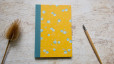 Carnet de notes A5 à lignes - Fleurs de prunier bleues
