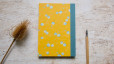 Carnet de notes A5 à lignes - Fleurs de prunier bleues