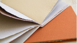 Cahier unique A5 avec du papier fait main 100 % recyclé - Papier coloré Automne
